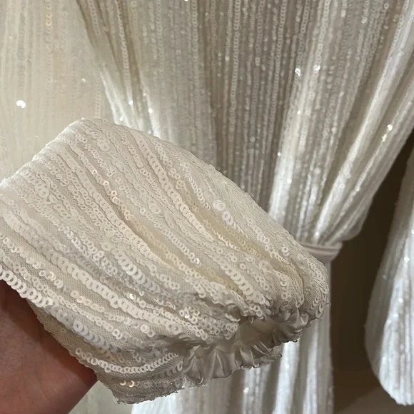 white sequin dress - Picture 7 of 10